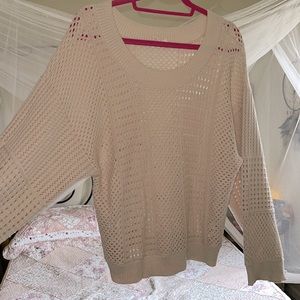 Anthropologie knitted sweater with large sleeves
